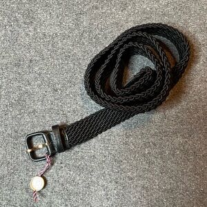 42” Navy Braided Luxury Stretch Belt